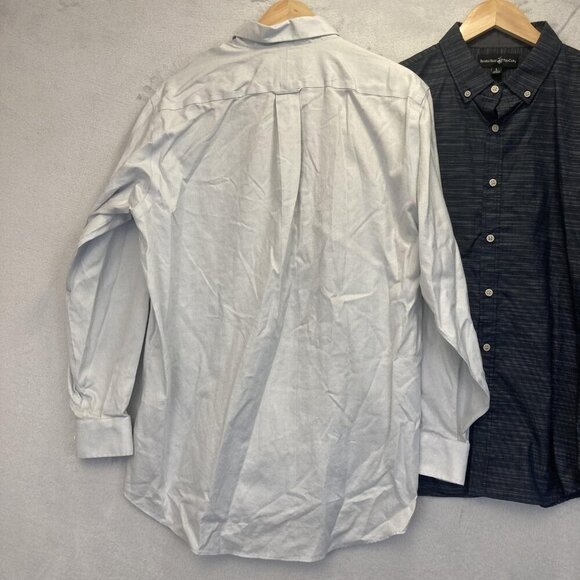 Lot of 2 Beverly Hills Polo Club Kirkland Signature Button Up Shirt Mens Large - Picture 11 of 12